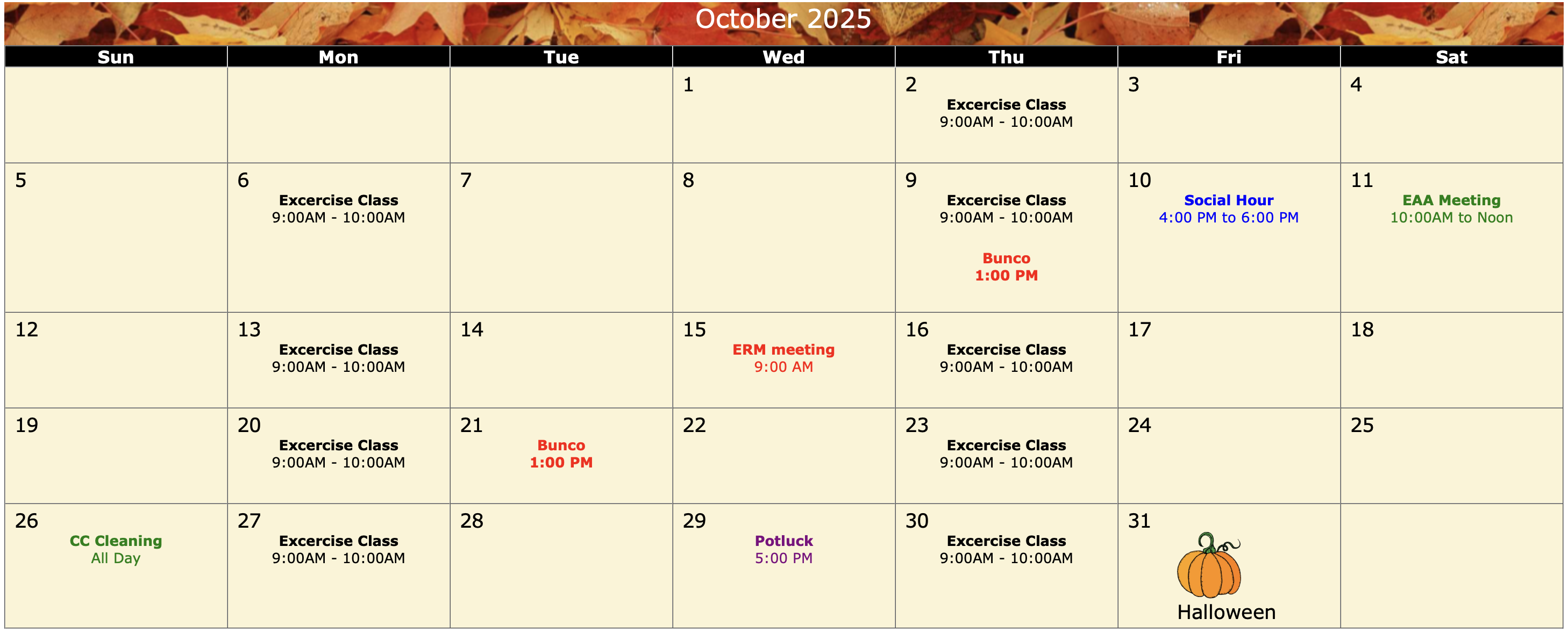 Calendar